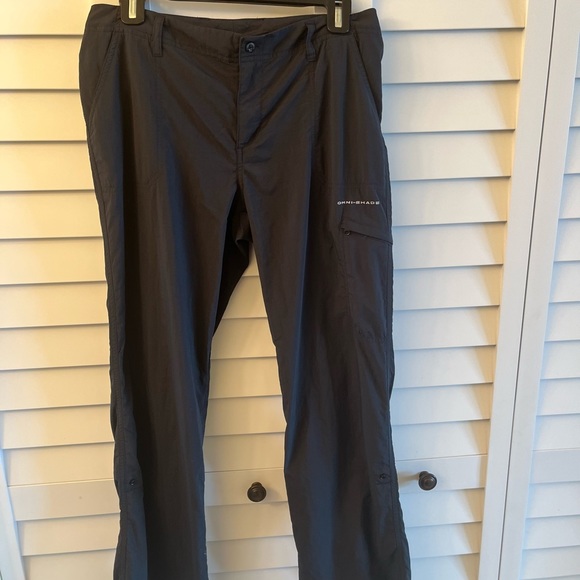 Columbia PFG Women's 8 Fishing Pants Roll Up Black Omni Shade Hiking, walking. - Picture 4 of 12